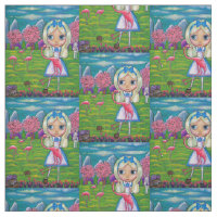 Alice dans fille d'oeil de croquet de Flamant rose