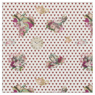 Tissu Alice en caractères du pays des merveilles sur