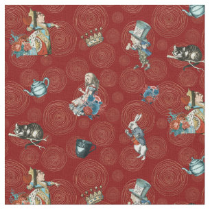 Tissu Alice en caractères du pays des merveilles sur la