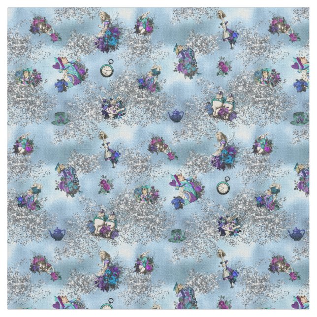 Tissu Alice en caractères du pays des merveilles sur le (Fermer)