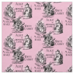 Tissu Alice en textile de rose du pays des merveilles