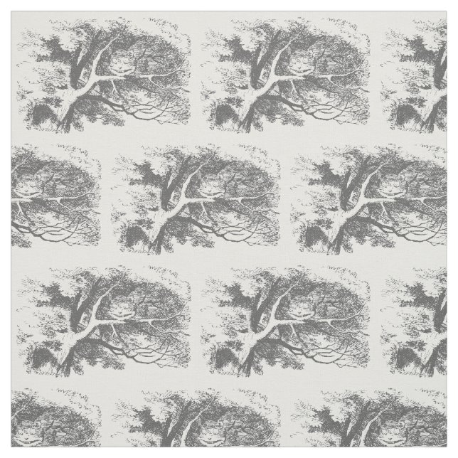 Tissu Alice vintage dans Wonderland Cheshire Cat Fabric (Échantillon)