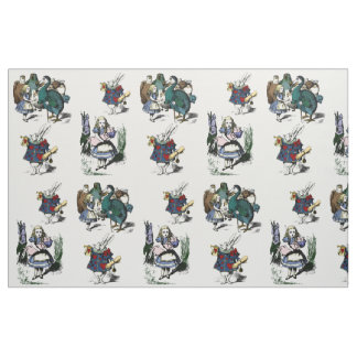 Tissu Alice Wonderland à la recherche d'un lapin blanc e