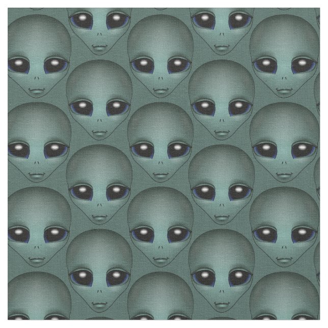 Tissu Alien Cute Alein Fabric Custom E.T. Fabric (Fermer)