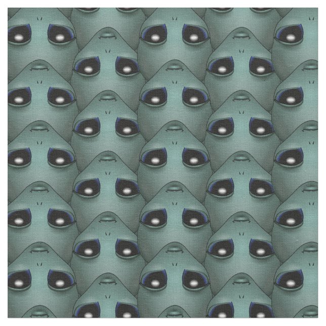 Tissu Alien Cute Alein Fabric Custom E.T. Fabric (Fermer)