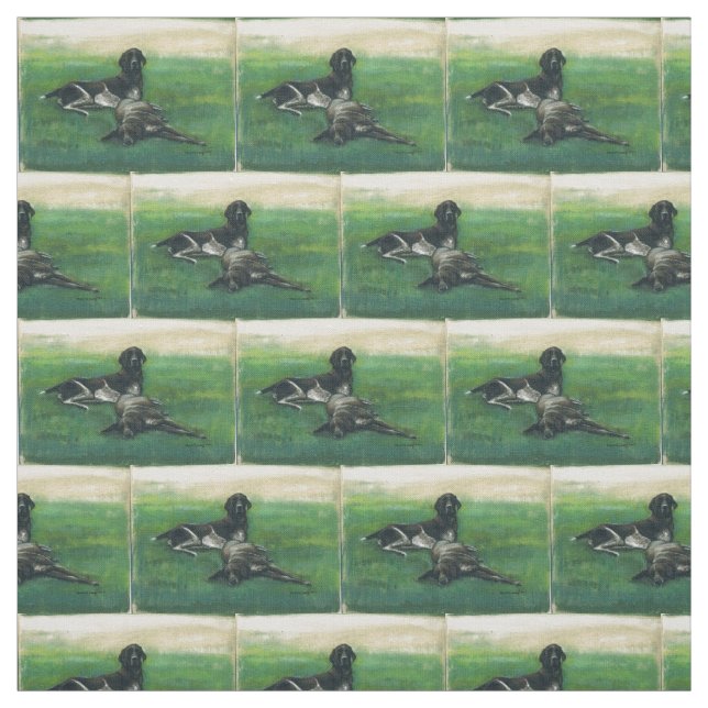 Tissu allemand d'art de chien d'indicateurs aux (Échantillon)