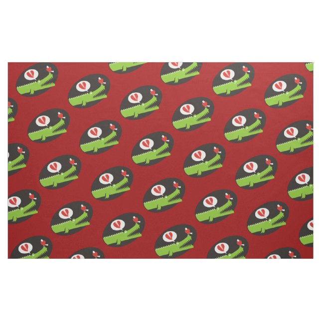 Tissu Alligator en amour (Fat Quarter)