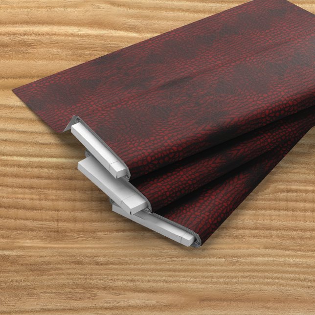 Tissu Alligator Rouge Faux Cuir (Créateur téléchargé)