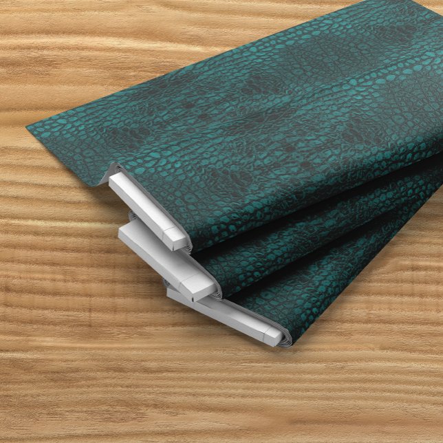 Tissu Alligator Turquoise Faux Cuir (Créateur téléchargé)