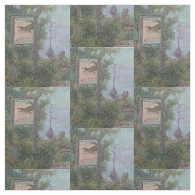 TISSU ALLIGATORS ! FAITES ATTENTION ! (Échantillon)