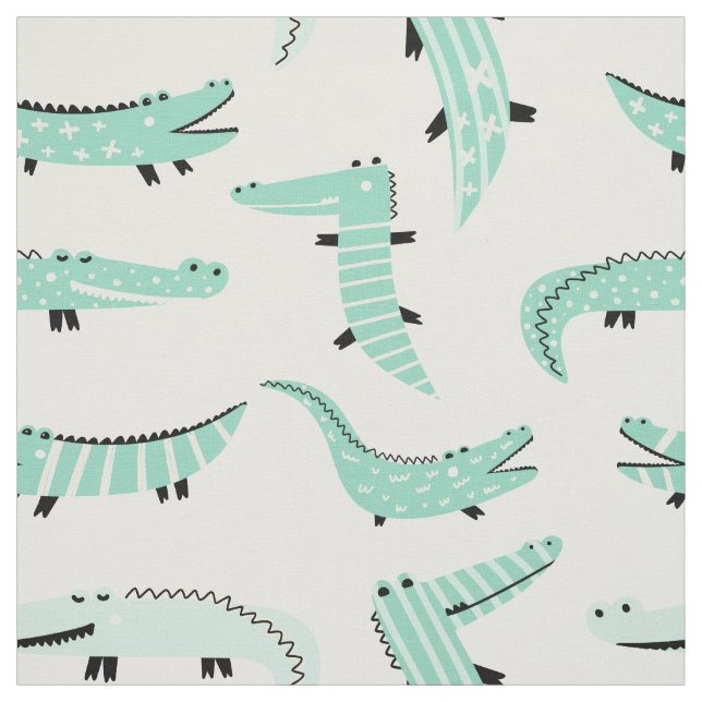 Tissu Alligators Tout Autour (Échantillon)