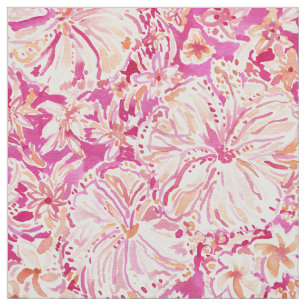 Tissu ALOHA aquarelle tropicale d'ÉTAT florale