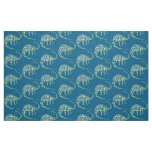 Tissu alphabet Dino