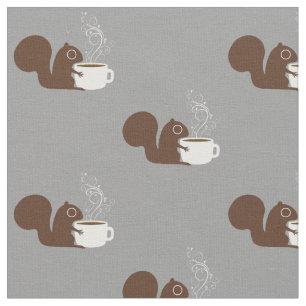 Tissu Amant de café d'écureuil