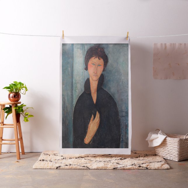 Tissu Amedeo Modigliani - Femme aux yeux bleus (In Situ)