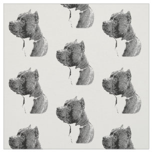 Tissu américain de motif de chien de despote