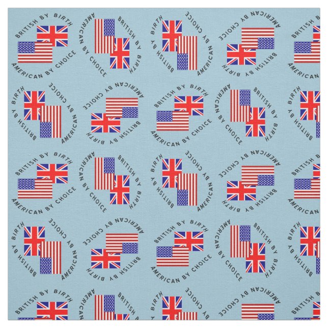 Tissu Américain par choix, Britannique de naissance (Échantillon)