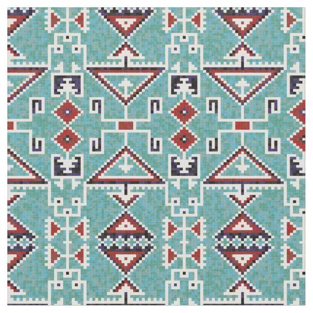 Tissu Amérindiens Navajo Motif (Fermer)
