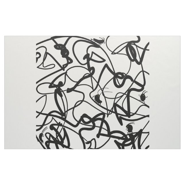 Tissu Amis de cafards en dessin (Yard)