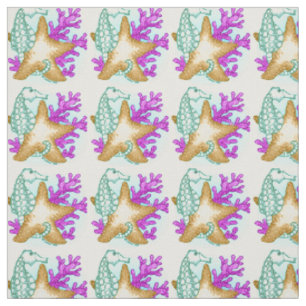 Tissu Amis de mer Hippocampe