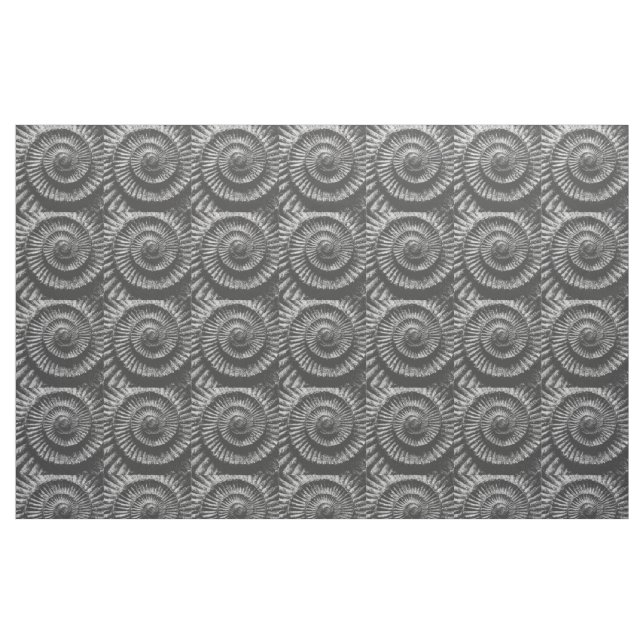 Tissu Ammonite noire et blanche (Fat Quarter)
