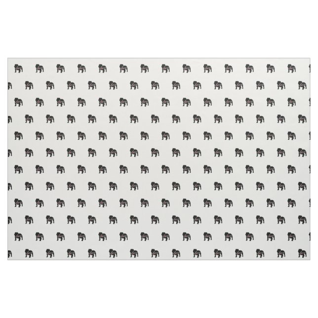 Tissu Amour anglais de bouledogue (Yard)