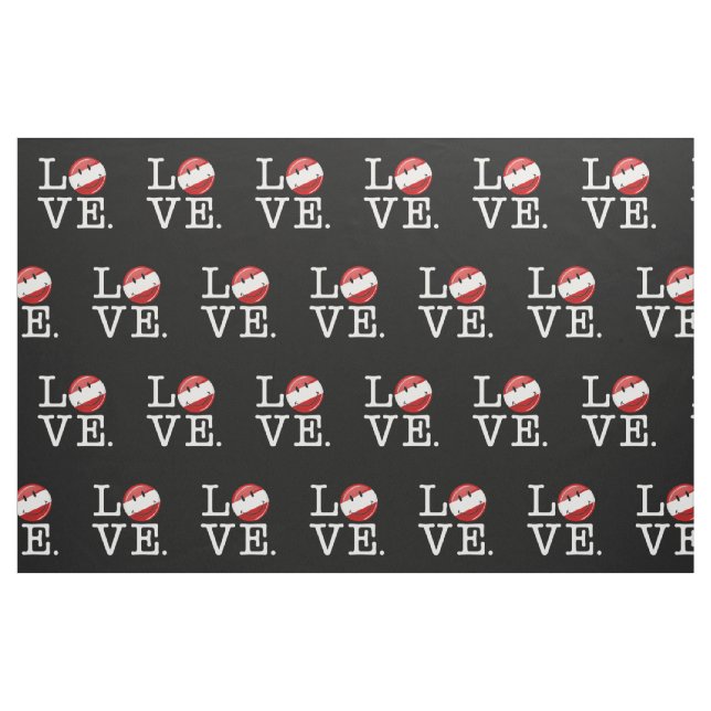 Tissu Amour d'Autriche Drapeau souriant (Fat Quarter)