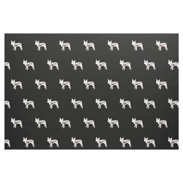 Tissu Amour de Boston Terrier (Fat Quarter)