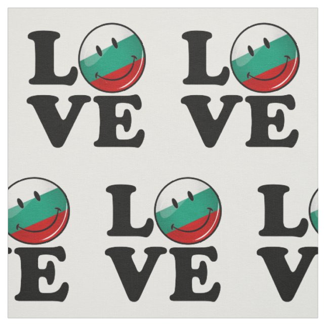 Tissu Amour de drapeau de sourire de la Bulgarie (Échantillon)