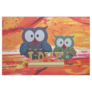 Tissu Amour de hibou