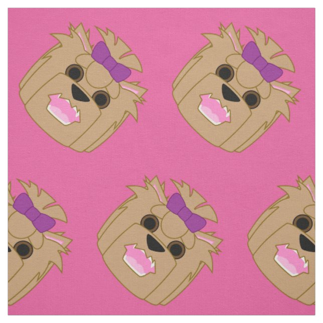 Tissu Amour de Yorkie (Échantillon)