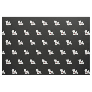 Tissu Amour des montagnes occidental de Terrier (Westie)
