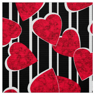 Tissu Amour, mariage, Saint Valentin