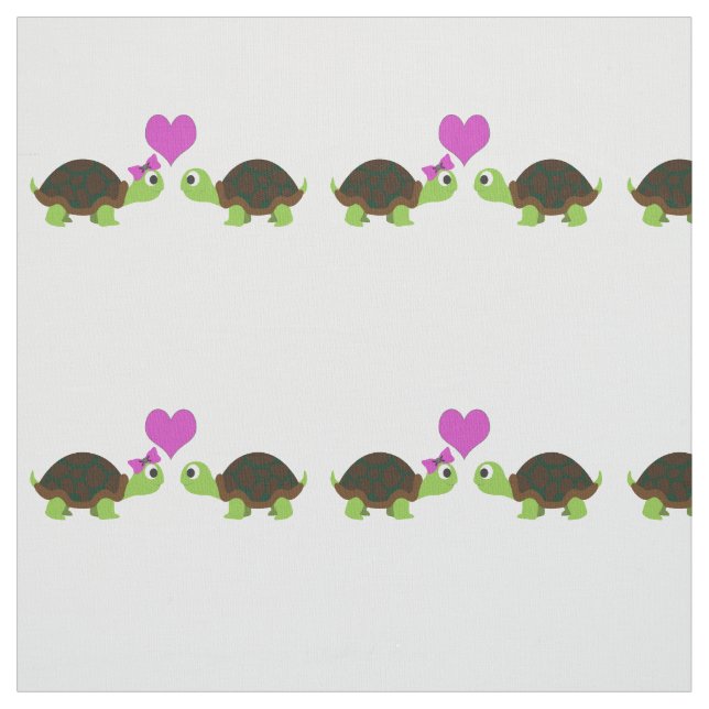 Tissu Amour mignon de tortue (Échantillon)