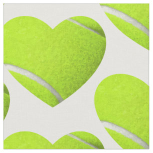 Tissu amour tennis coeur sport