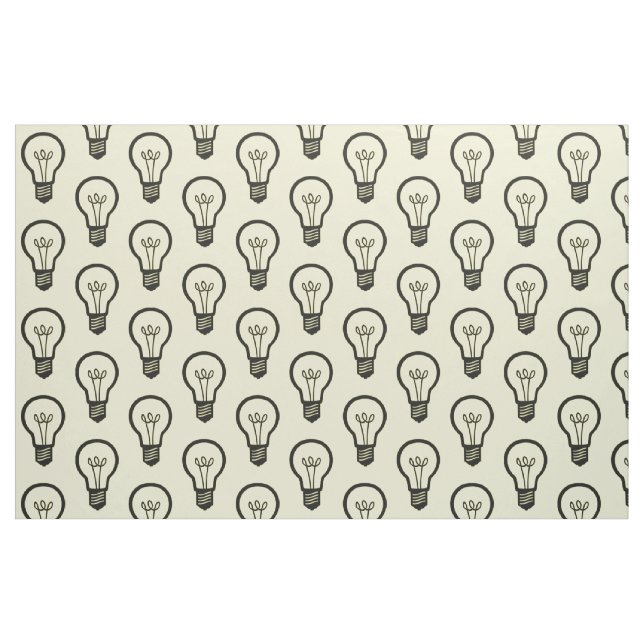 Tissu Ampoule noire simple pour beaucoup d'idées (Fat Quarter)