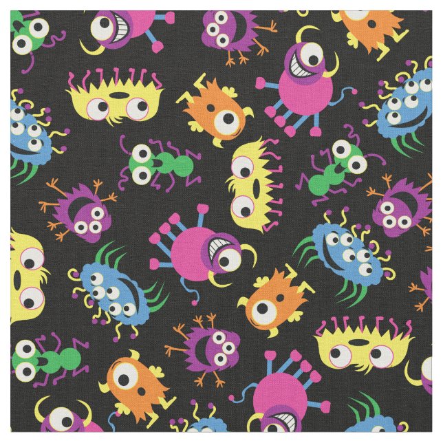 Tissu Amusant Monsters Cute Kids Décor (Fermer)