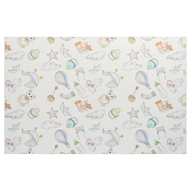 Tissu Amusants trucs pour bébés (Fat Quarter)
