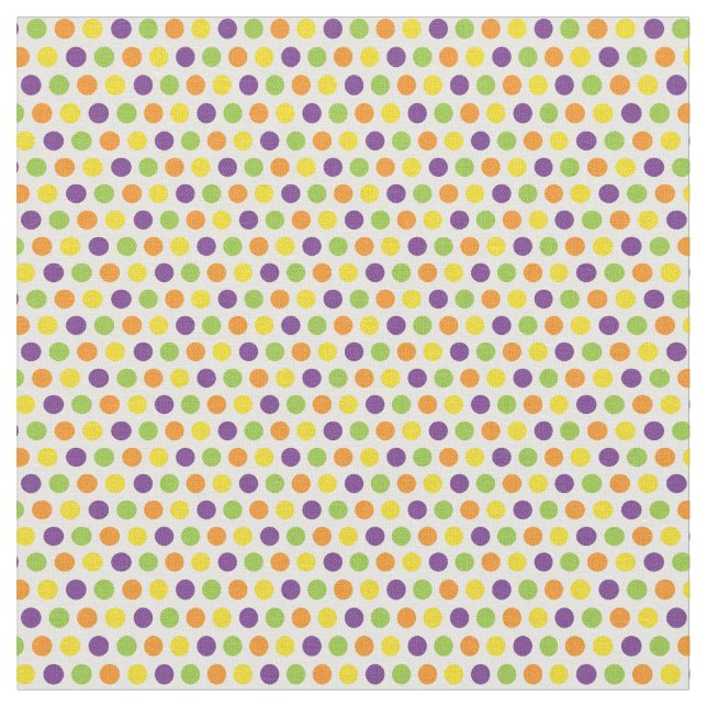 Tissu Amusement d'Halloween Points de couleur (Fermer)