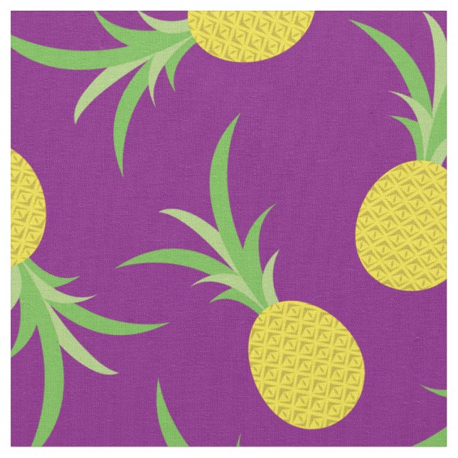 Tissu Ananas Fruit Tropical Enfant Mignon (Fermer)