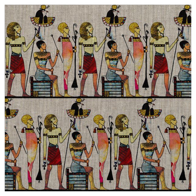 Tissu Ancien Égypte Pharaons Lavish Ormamentation (Échantillon)