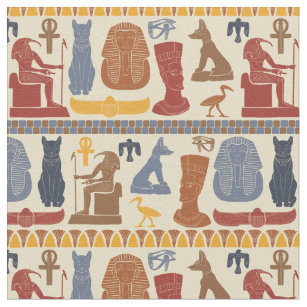 Tissu Ancienne Egypte Collage de graphismes égyptiens