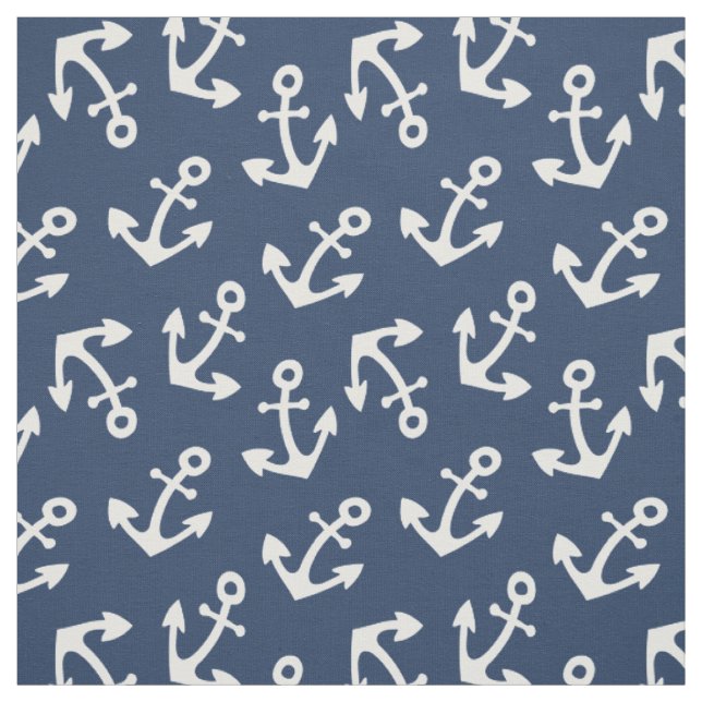 Tissu Ancre Bleu Marine Au Mètre (Échantillon)