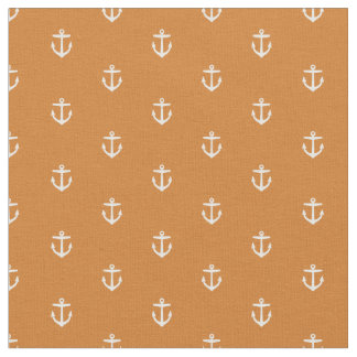 Tissu Ancre orange brûlée