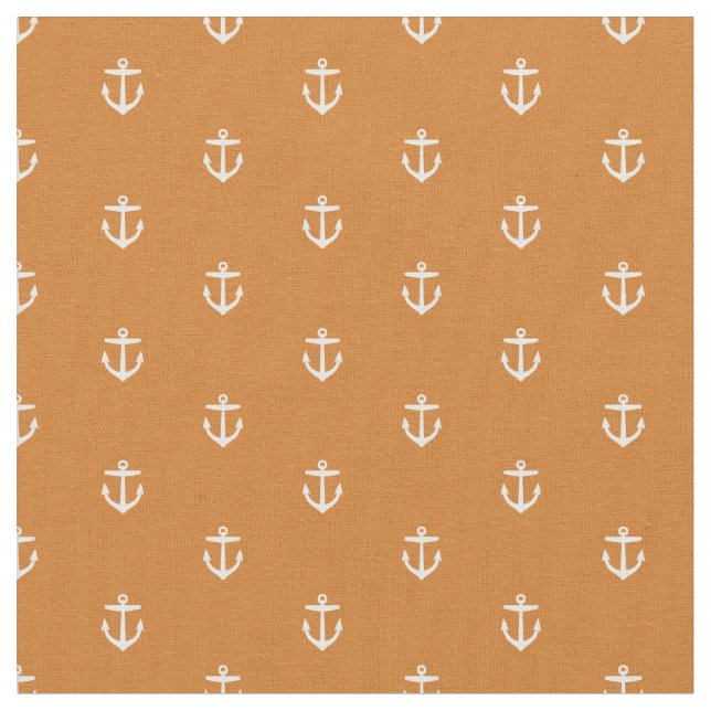 Tissu Ancre orange brûlée (Fermer)