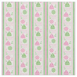 Tissu Ancres Éloignées Fille Baby shower nautique