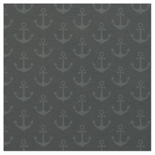 Tissu Ancres Tonales sur Fond Noir