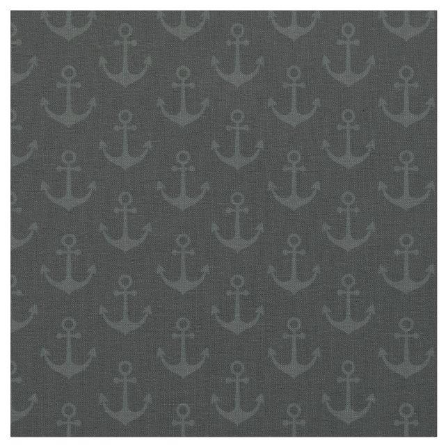 Tissu Ancres Tonales sur Fond Noir (Fermer)