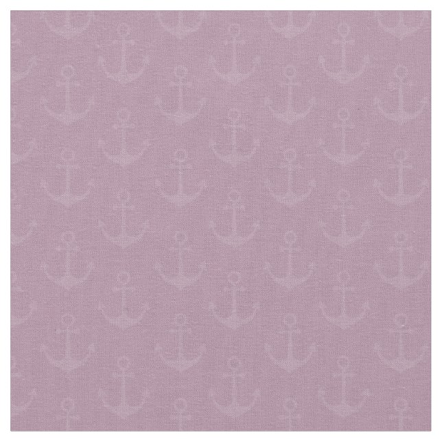 Tissu Ancres tonales sur magenta gris clair (Fermer)