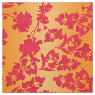 Tissu Andreya Orange et rouge